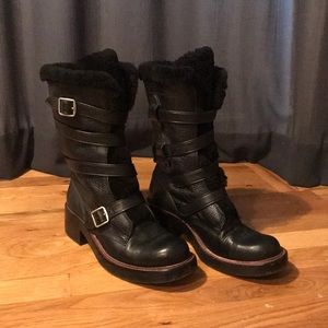 Coach moto boots